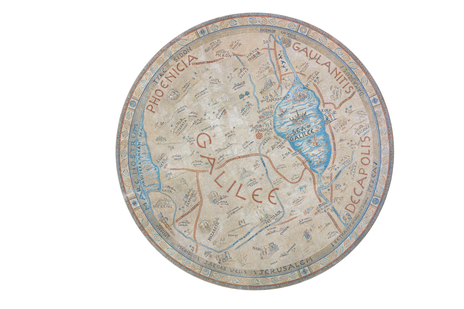 The Magdala Mosaic — a hand-cut map of biblical Galilee